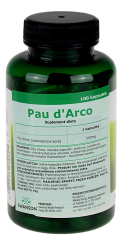 Pau D`arco 500mg - 100kaps SWANSON